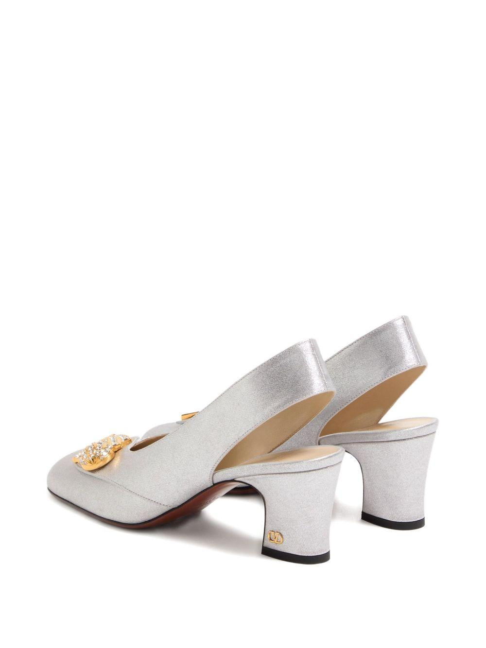 Adamantine Slingback Pumps In Glitter Fabric 60Mm 7W2S0MJ8PHI S13 VALENTINO GARAVANI