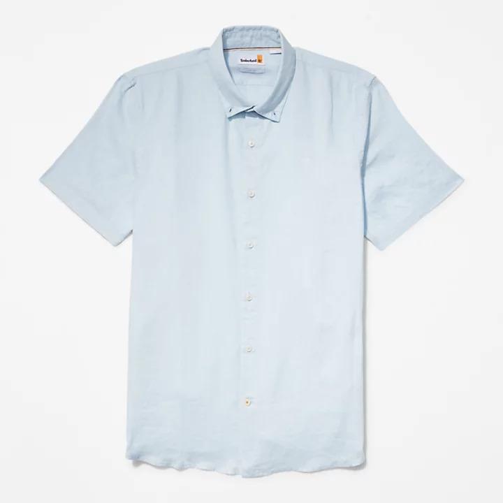 Light Blue shirt with short sleeves TB0A2DCC 9401 TIMBERLAND