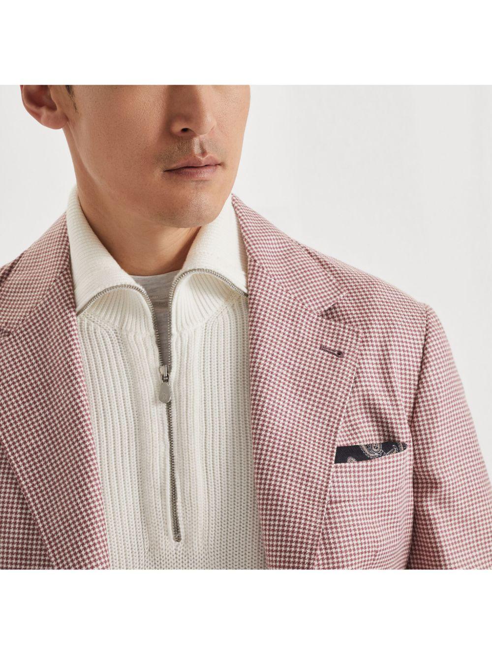 Houndstooth-pattern blazer<BR/><BR/><BR/> MR4827BTD C022 BRUNELLO CUCINELLI