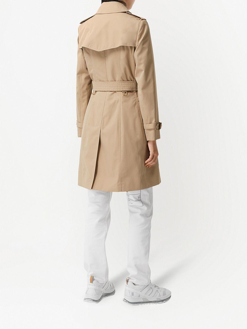 Honey cotton/calf leather Chelsea Heritage mid-length trench 8045776 HONEY BURBERRY