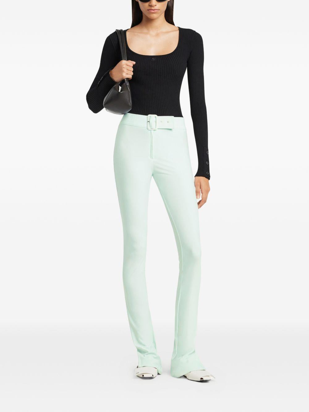 HERITAGE RIB KNIT TOP 126MTO479FI0001 9999 COURRÈGES