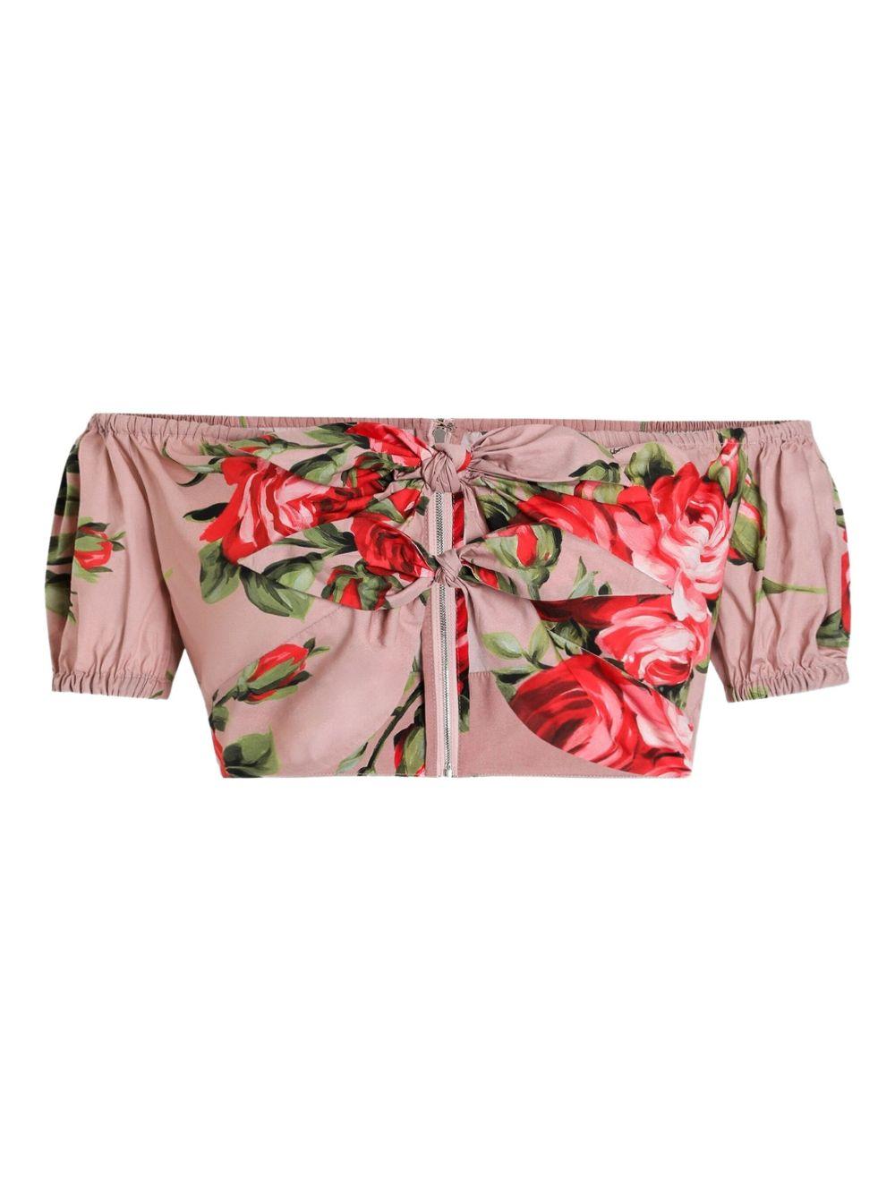Rose bouquet print top F7AV0T HS5UTHF5ZN DOLCE & GABBANA