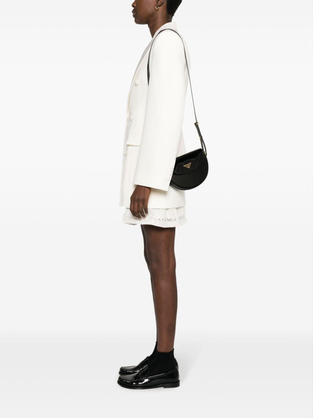 Triangle-logo patent leather shoulder bag<BR/><BR/><BR/> 1BD349 069F03KJ PRADA