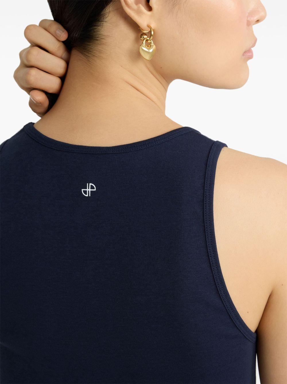 Logo-print tank top<BR/><BR/><BR/> JE0159994 699N PATOU