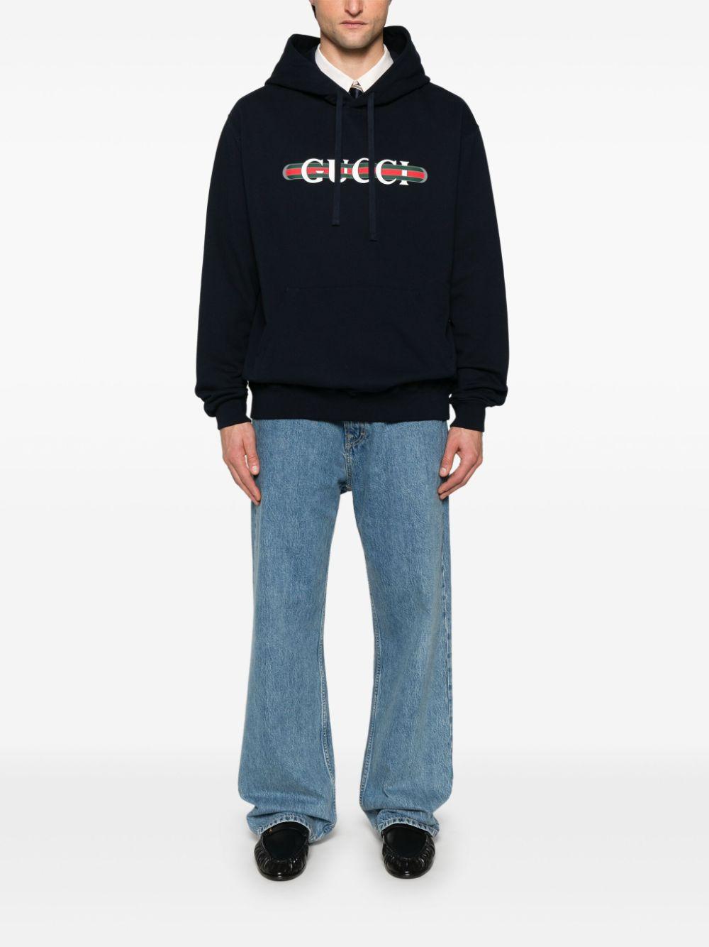Printed cotton hoodie<BR/><BR/><BR/> 788771 XJG594735 GUCCI