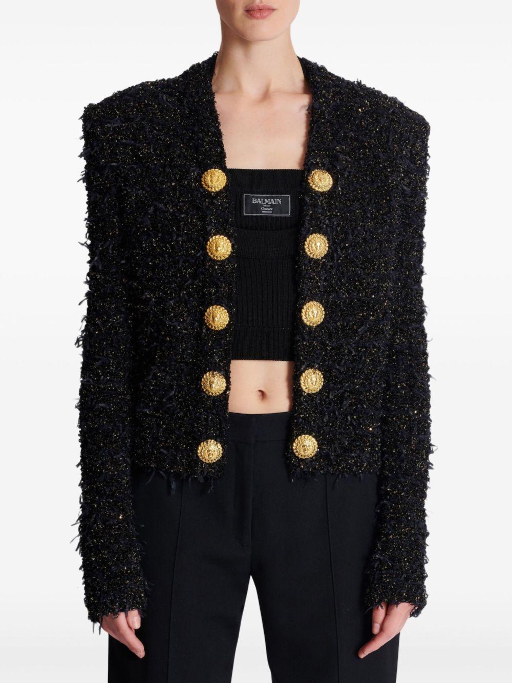 Edge-To-Edge jacket<BR/><BR/><BR/> EF1SK048KB19 EAD BALMAIN