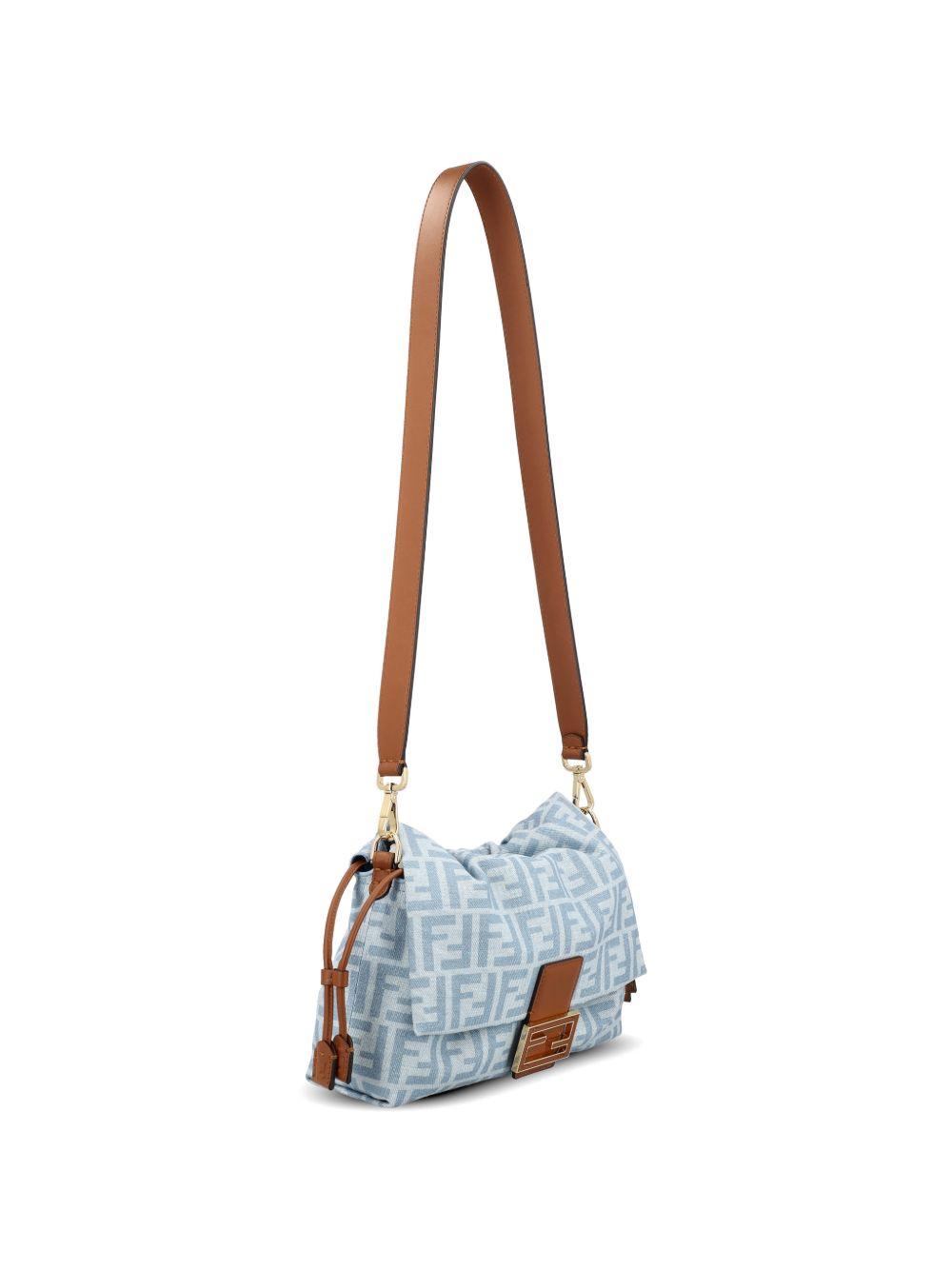 Mamma Baguette Medium denim bag 8BR833 AY6QF1WM6 FENDI