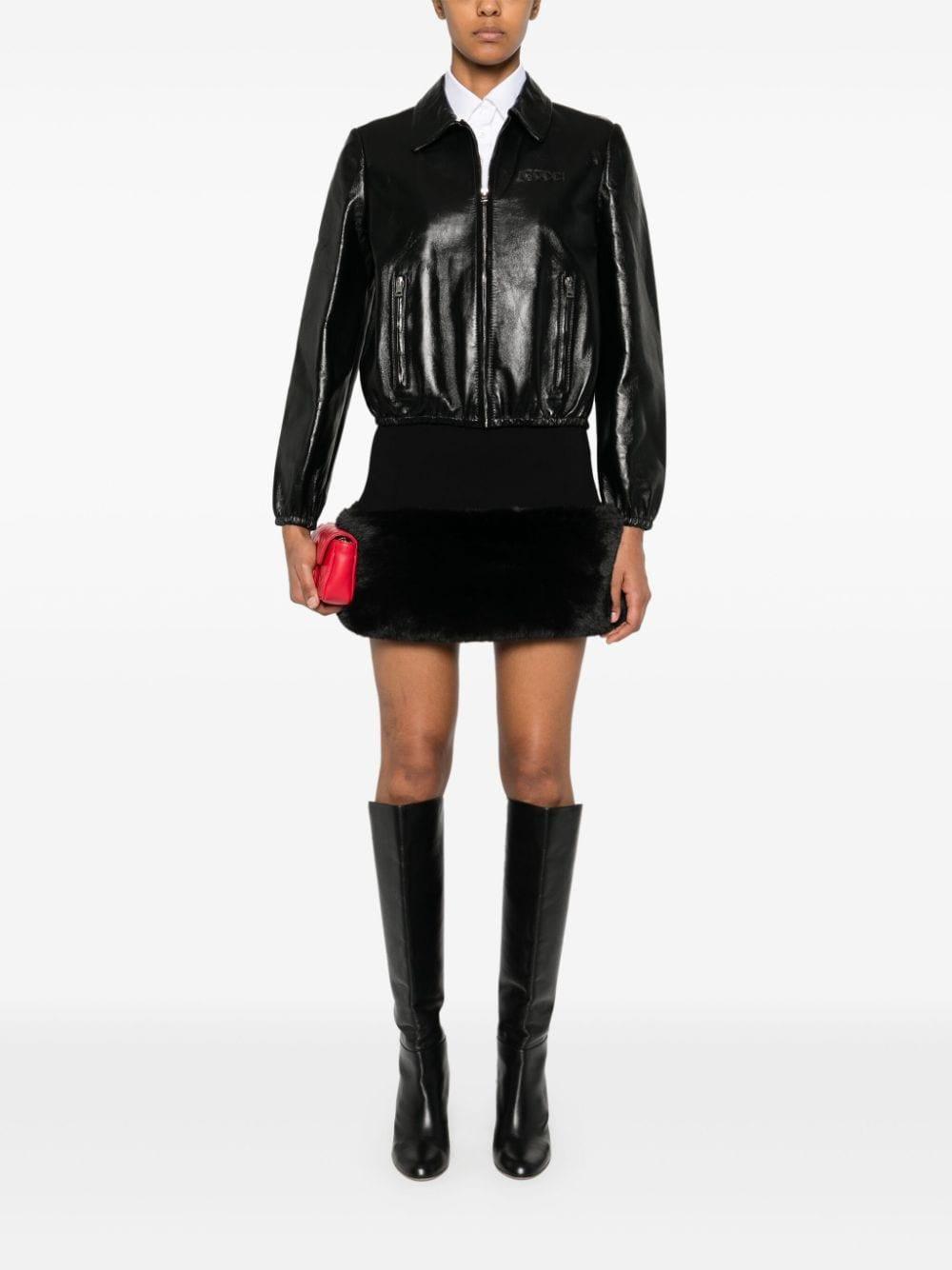 Leather jacket<BR/><BR/><BR/> 797625 XNA3H1000 GUCCI