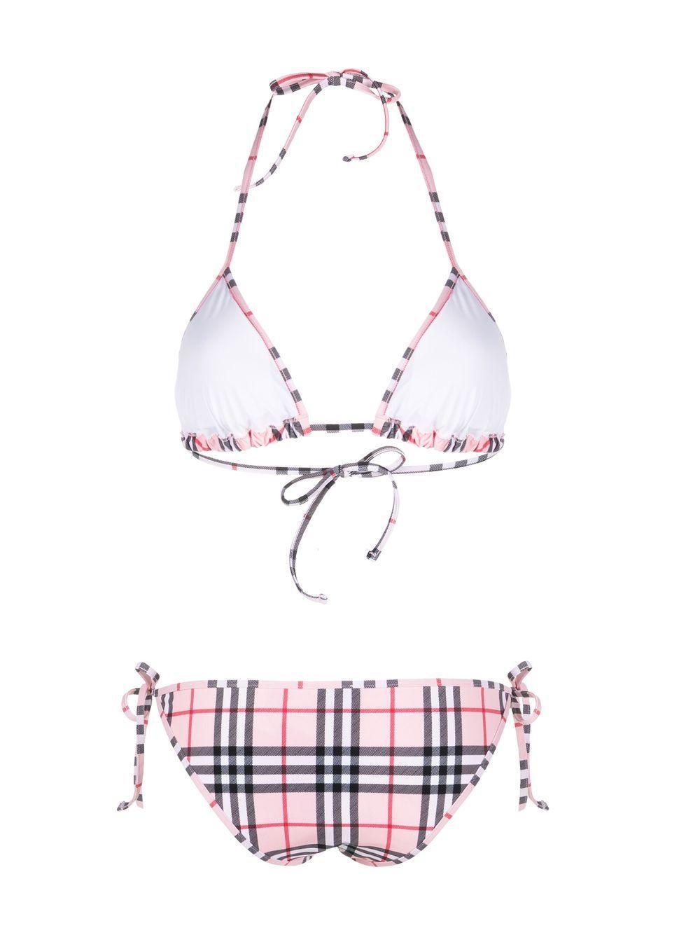 Vintage Check bikini set 8054690 DUSTY PINK BURBERRY