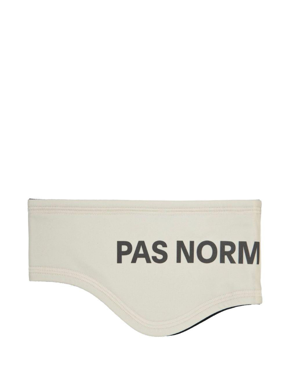 Logo-print headband NA1910H OFF WHITE PAS NORMAL STUDIOS