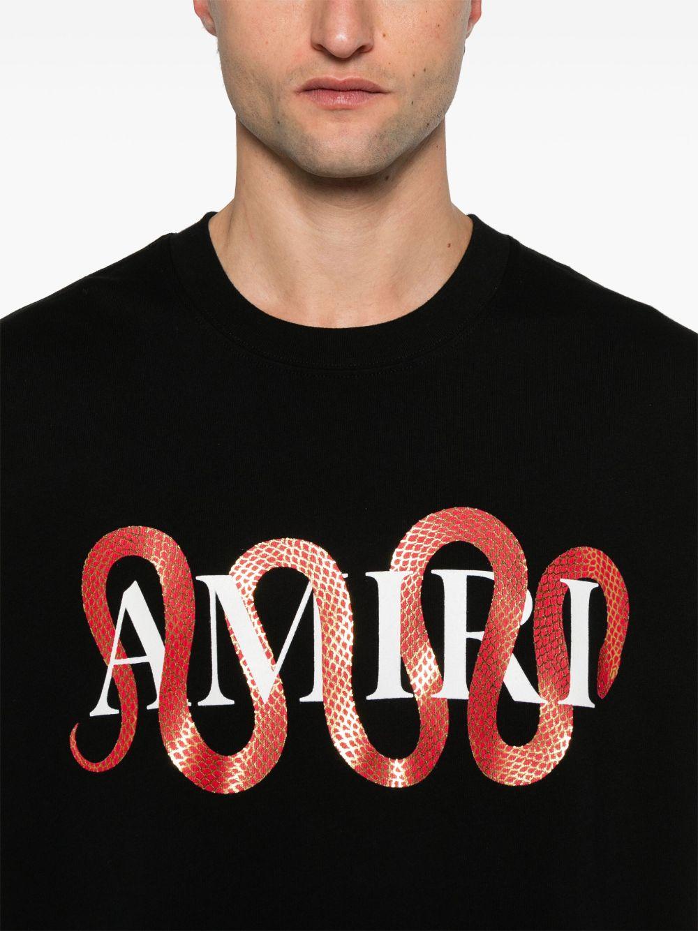 Snake T-shirt<BR/><BR/><BR/> AMJYTE1155 BLACK AMIRI