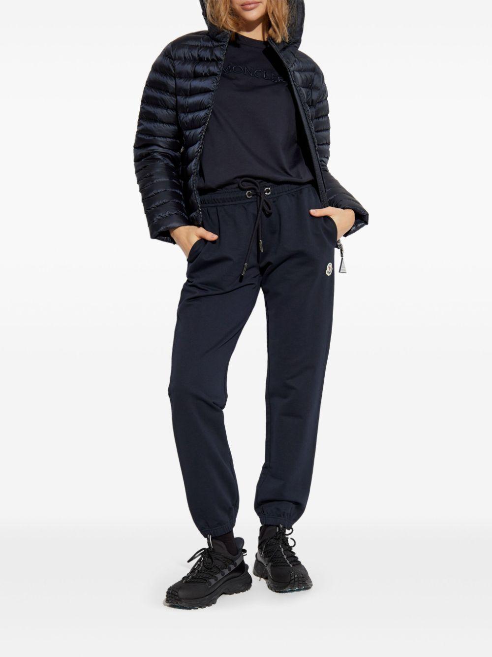 Embroidered tonal logo T-Shirt<BR/> K10938C00008 89AUO778 MONCLER