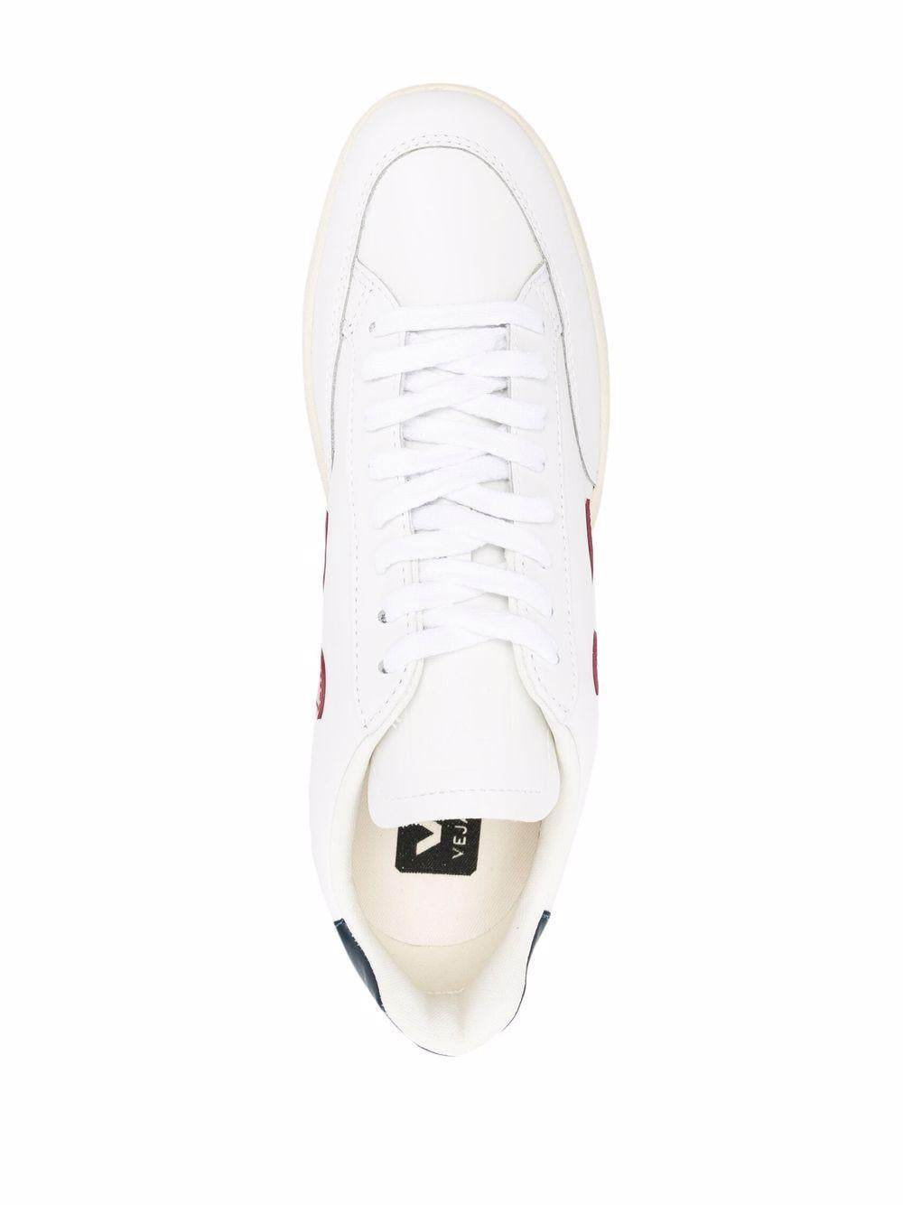 V-12 panelled lace-up sneakers<BR/><BR/><BR/> XD0201955 EXTRA WHITE/MARSALA/NAUTICO VEJA