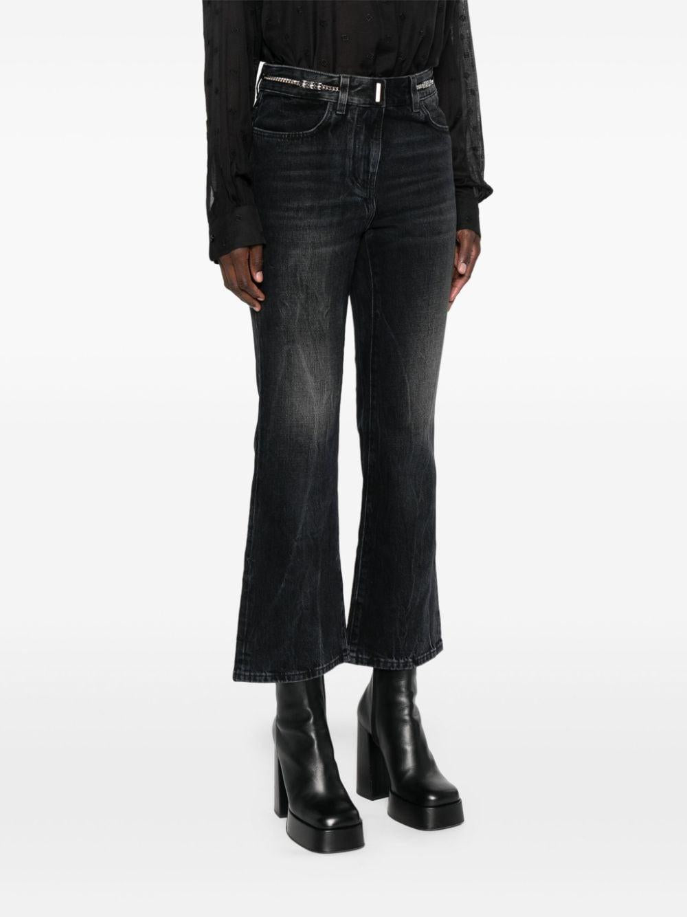 Logo-plaque bootcut jeans<BR/><BR/><BR/> BW513J5 Y3P001 GIVENCHY
