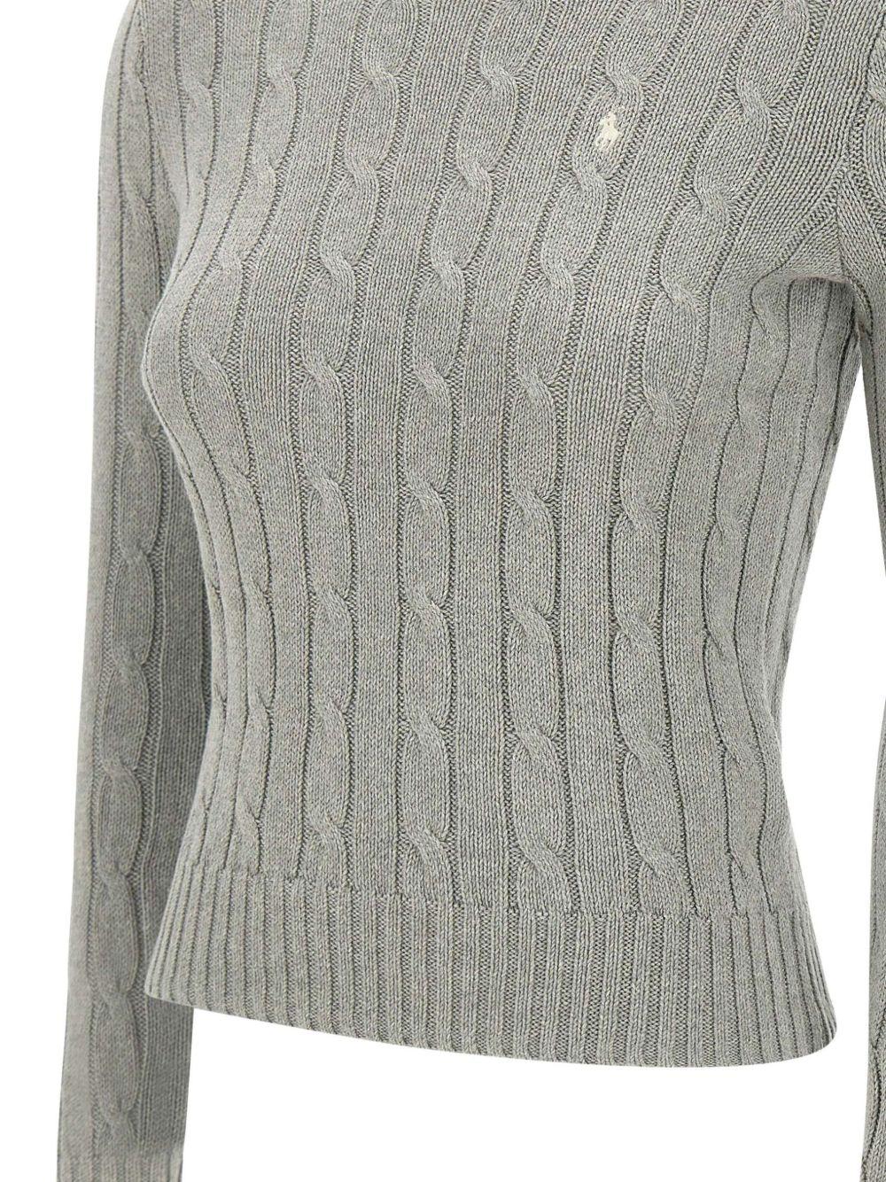 Front logo sweater 211943903001 FAWN GREY HEATHER POLO RALPH LAUREN