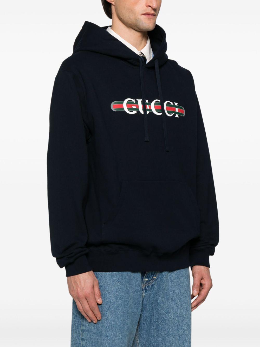 Printed cotton hoodie<BR/><BR/><BR/> 788771 XJG594735 GUCCI