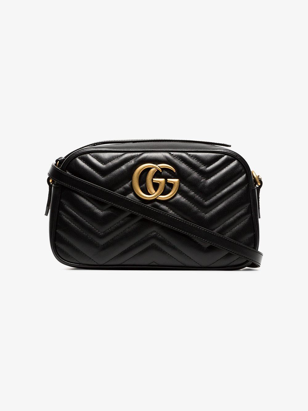 Borsa a spalla "GG Marmont smaii'' nera 447632 DTD1T1000 GUCCI