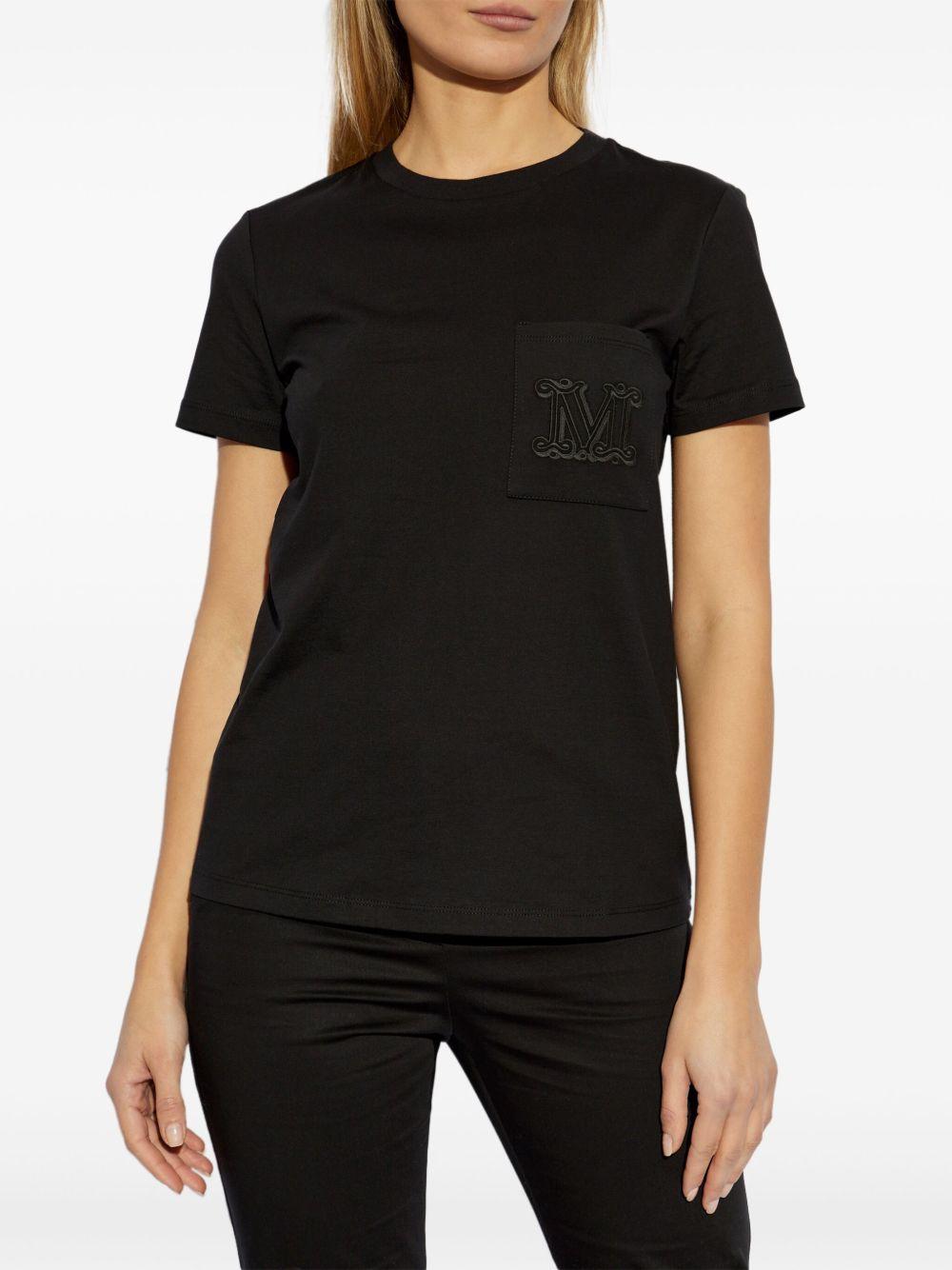 Logo-embroidered T-shirt<BR/><BR/><BR/> 2511941032 PAPAIA007 MAX MARA