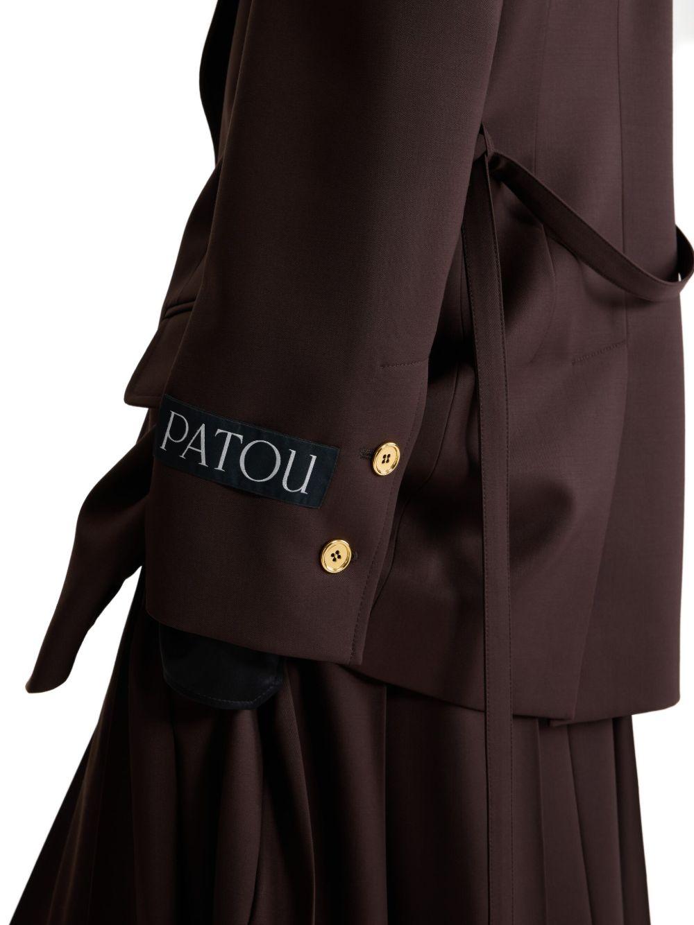 Longline single-breasted jacket in sustainable technical wool JA0610103 812B PATOU