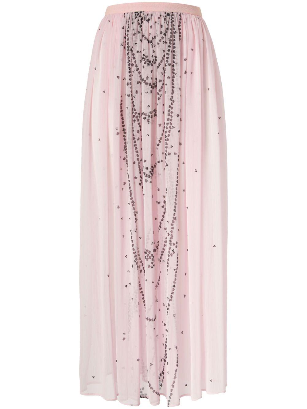 Plissé maxi skirt<BR/><BR/> 78AJE394 N0568495 GENNY