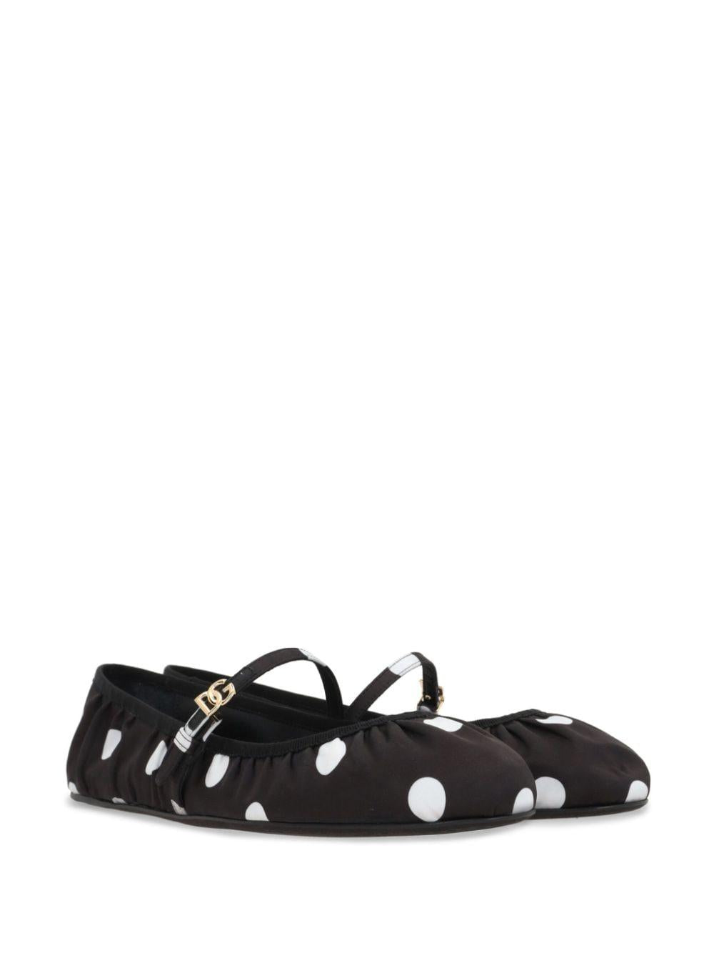 Polka dot ballerina shoes<BR/><BR/><BR/> CB0222 AV885HNXVW DOLCE & GABBANA