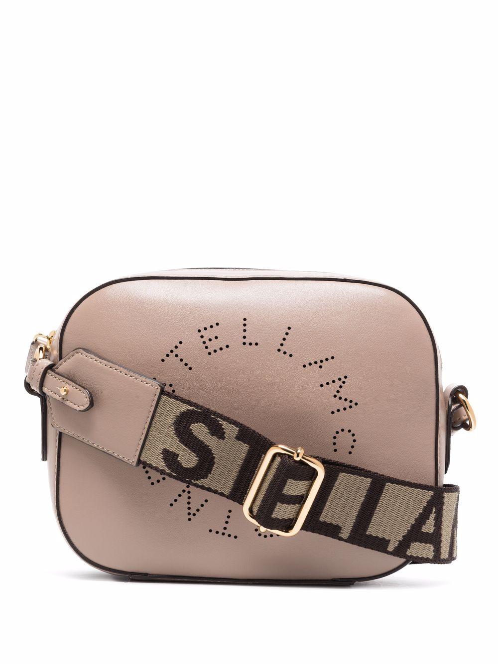 Moss grey faux leather Stella Logo camera bag 700266 W85422800 STELLA McCARTNEY