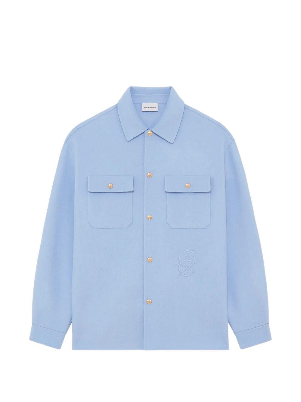 button chest-pocket shirt jacket J-JT254 WO031LBE DRÔLE DE MONSIEUR
