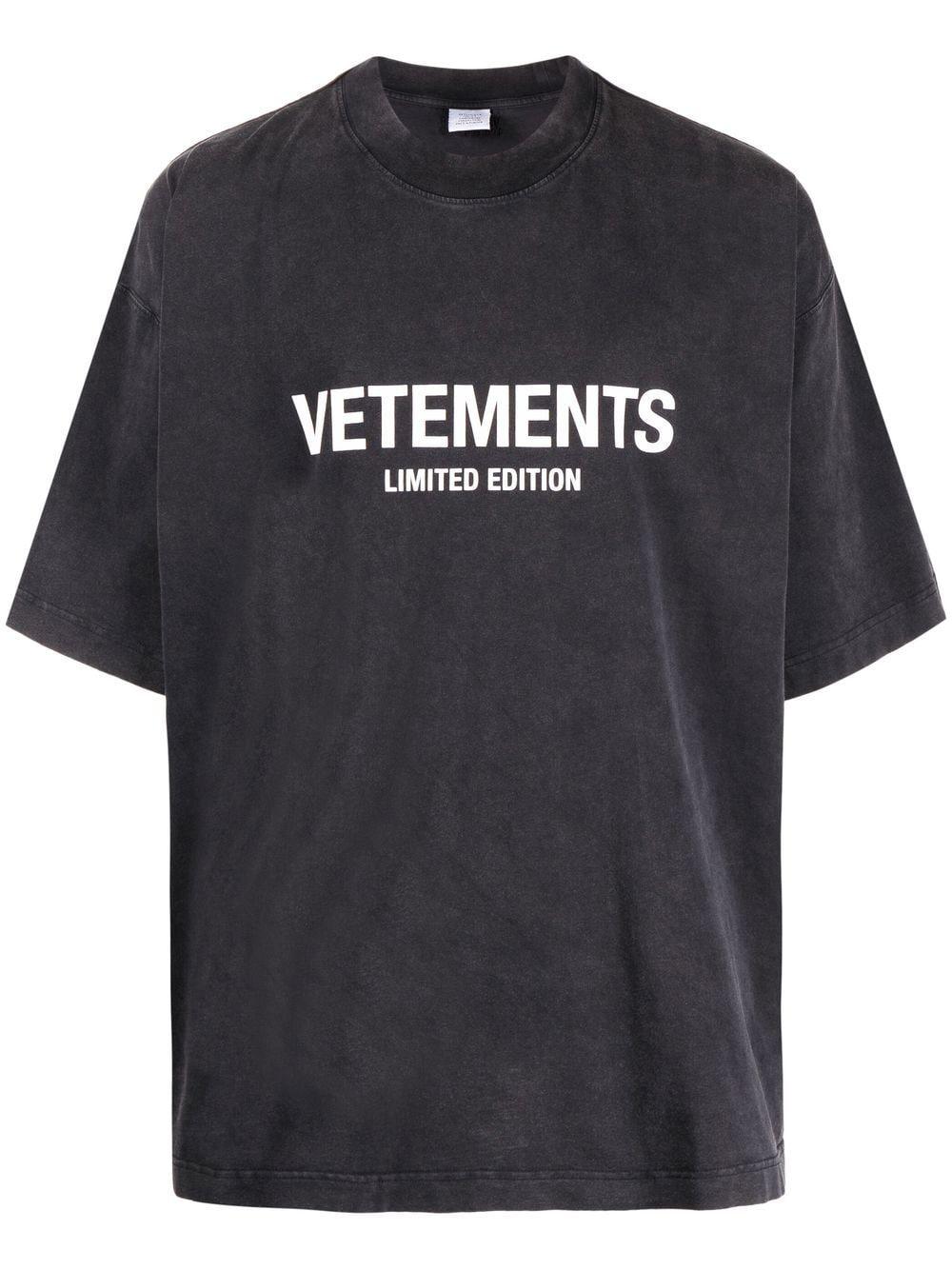 Logo-print T-shirt UE63TR720X WASHED VETEMENTS