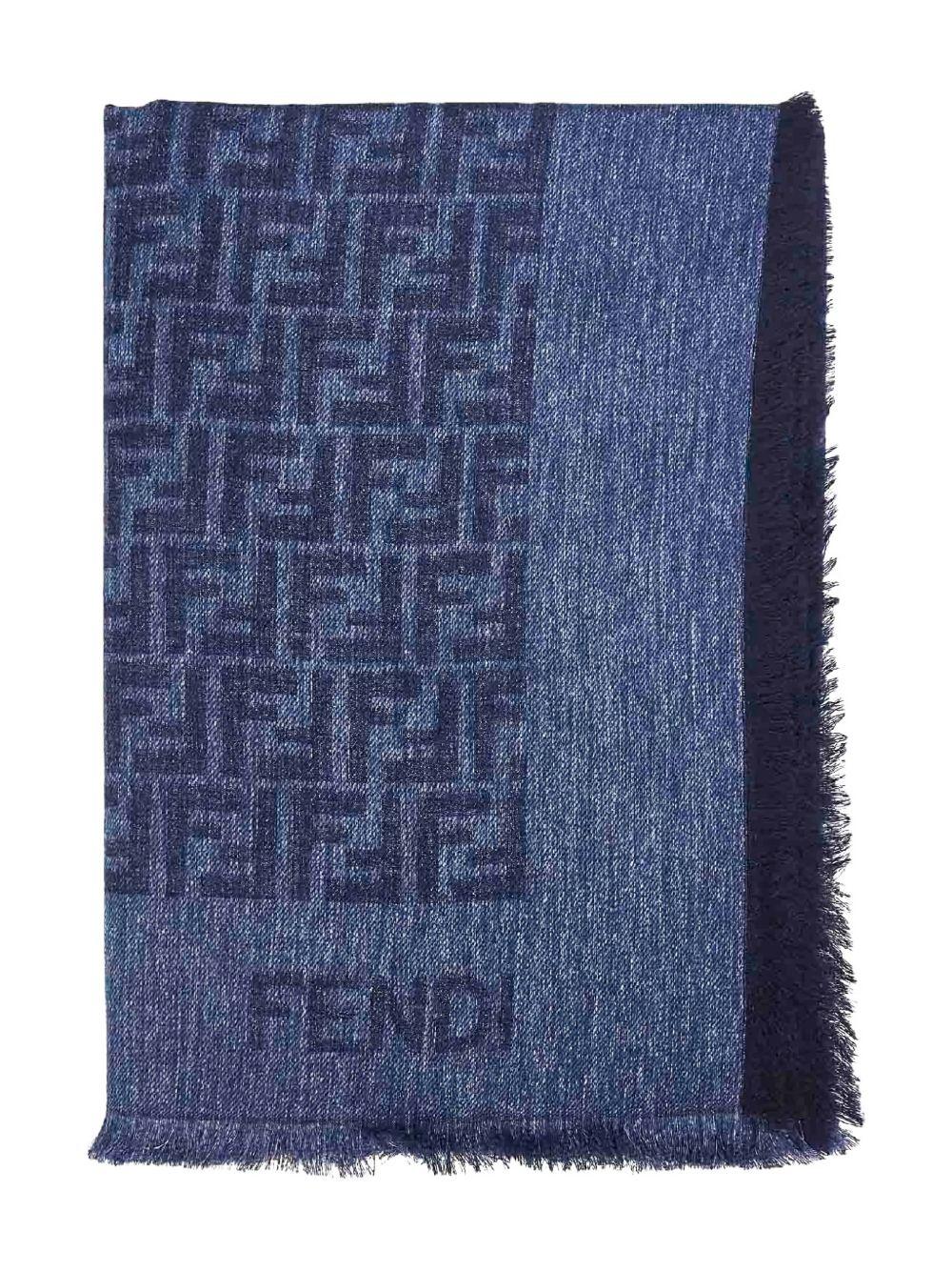 FF cotton and wool shawl FXT069 AWEWF0RU7 FENDI