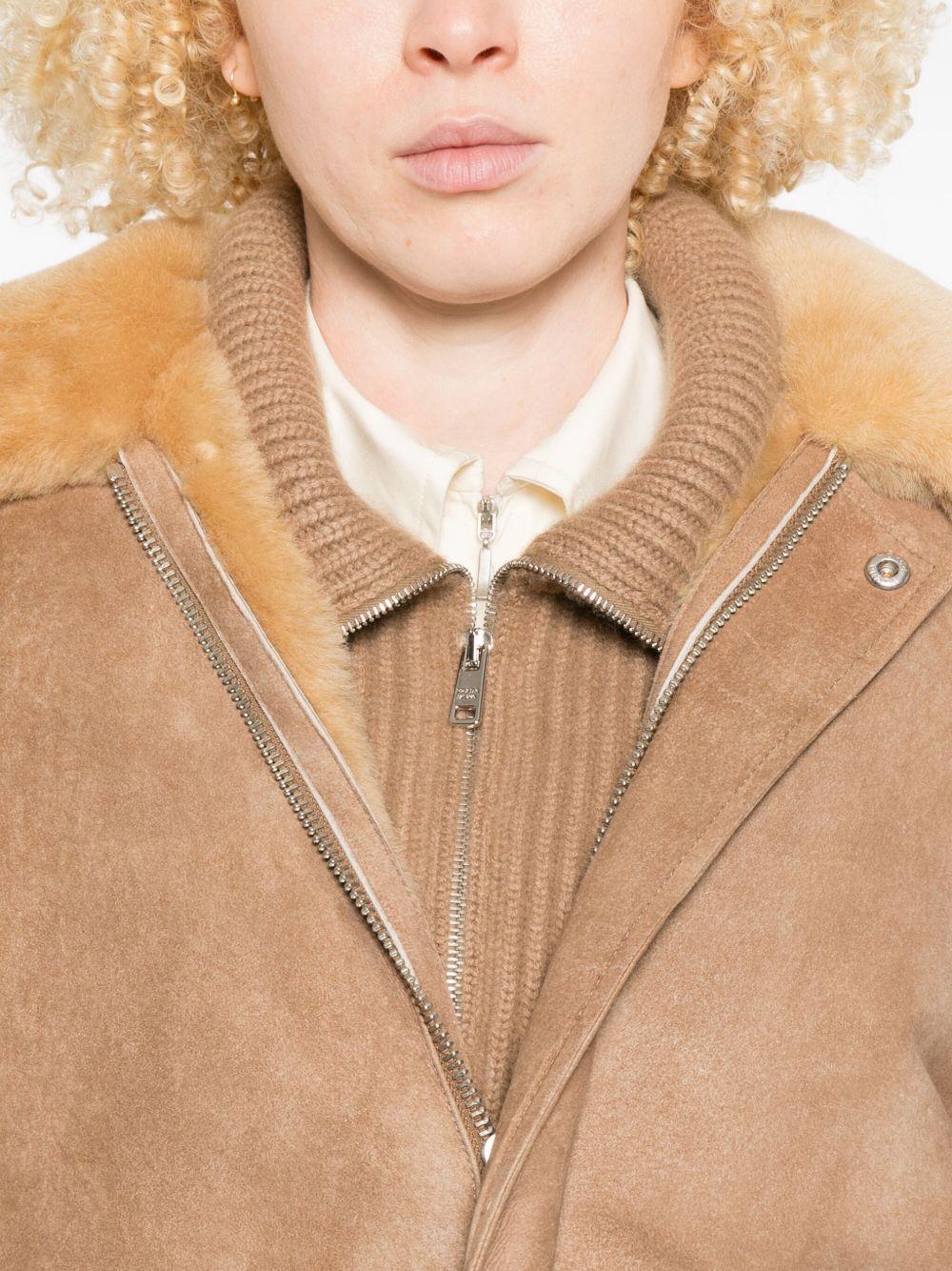Shearling bomber jacket 58A237172L S-OOOF0065 PRADA