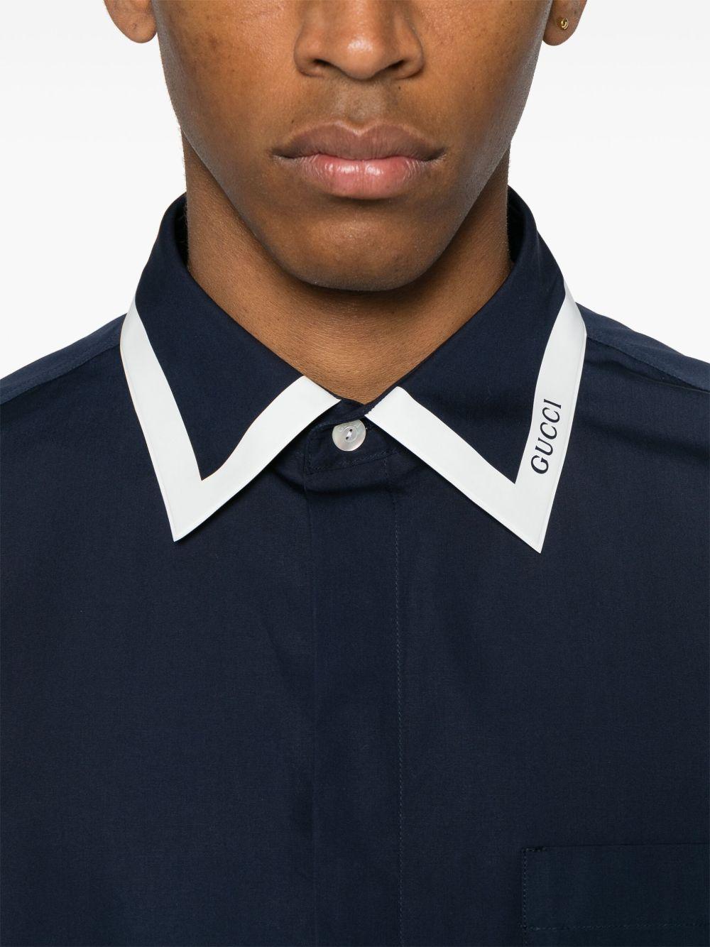 Logo-detail shirt<BR/><BR/><BR/> 814704 Z7AHA4294 GUCCI