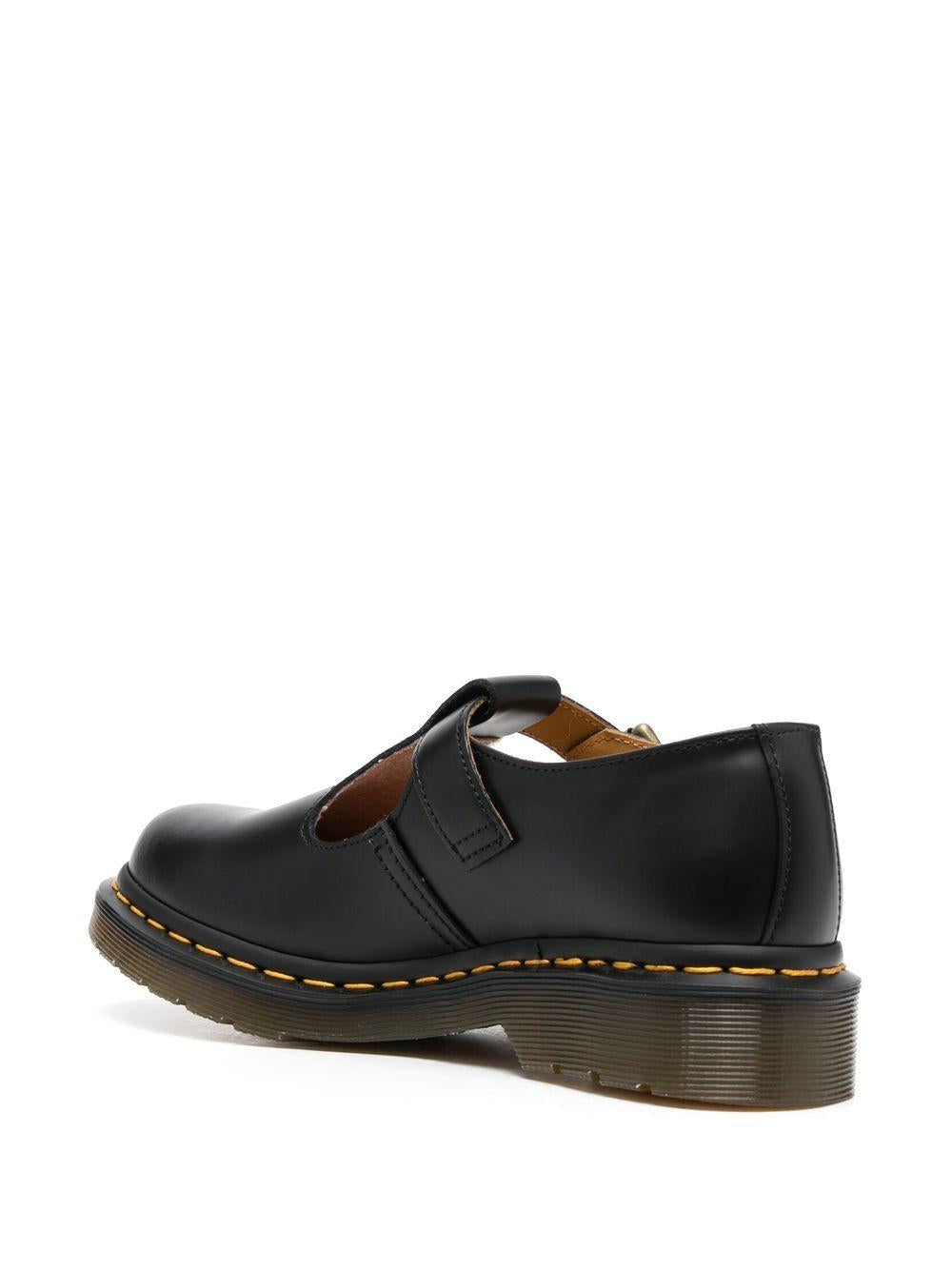 Polley Mary Jane loafers<BR/><BR/> 14852001 POLLEYBLACK SMOOTH DR. MARTENS