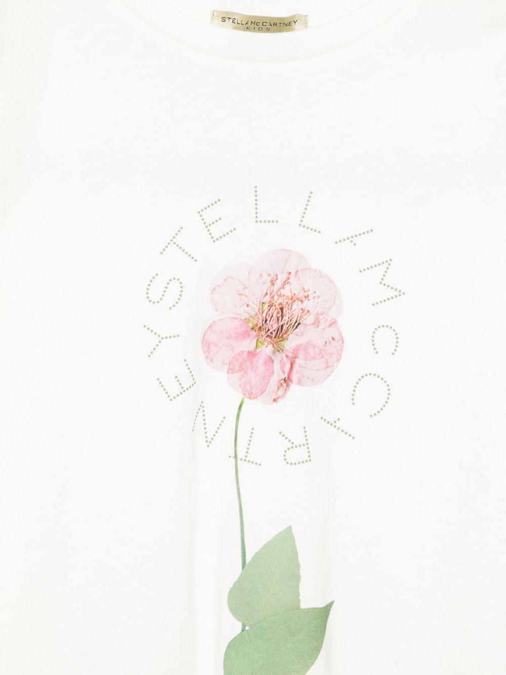 Flower T-shirt TW8C41 Z0434101 STELLA McCARTNEY KIDS