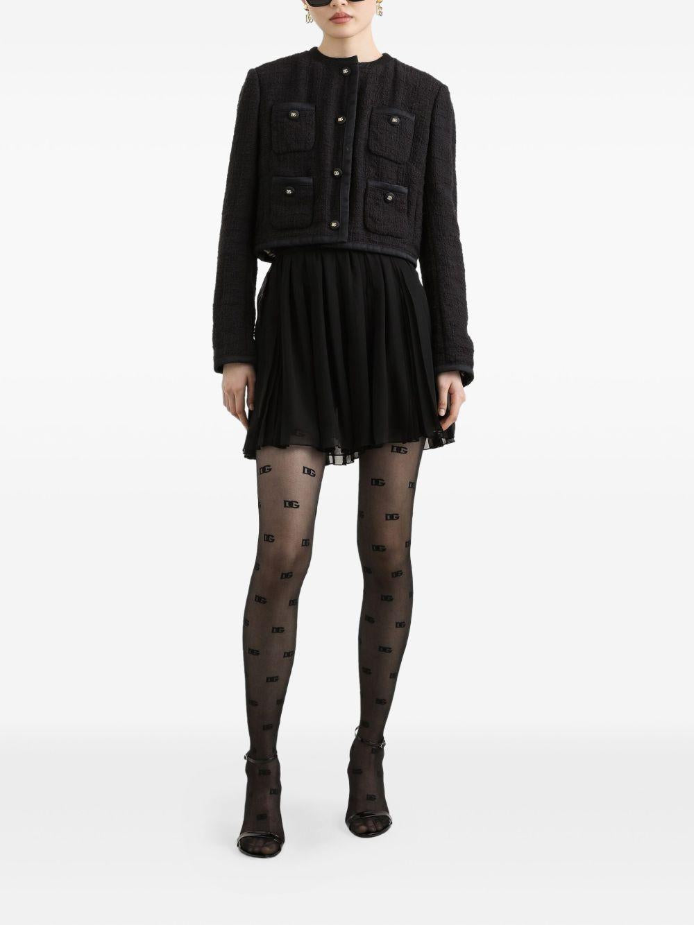 Cotton and viscose blazer with animal print lining F27GOT GDDBZN0000 DOLCE & GABBANA