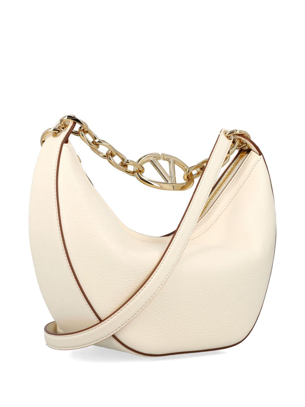 Small VLogo Moon leather shoulder bag<BR/><BR/> ZW2B0Q42JDK 098 VALENTINO GARAVANI
