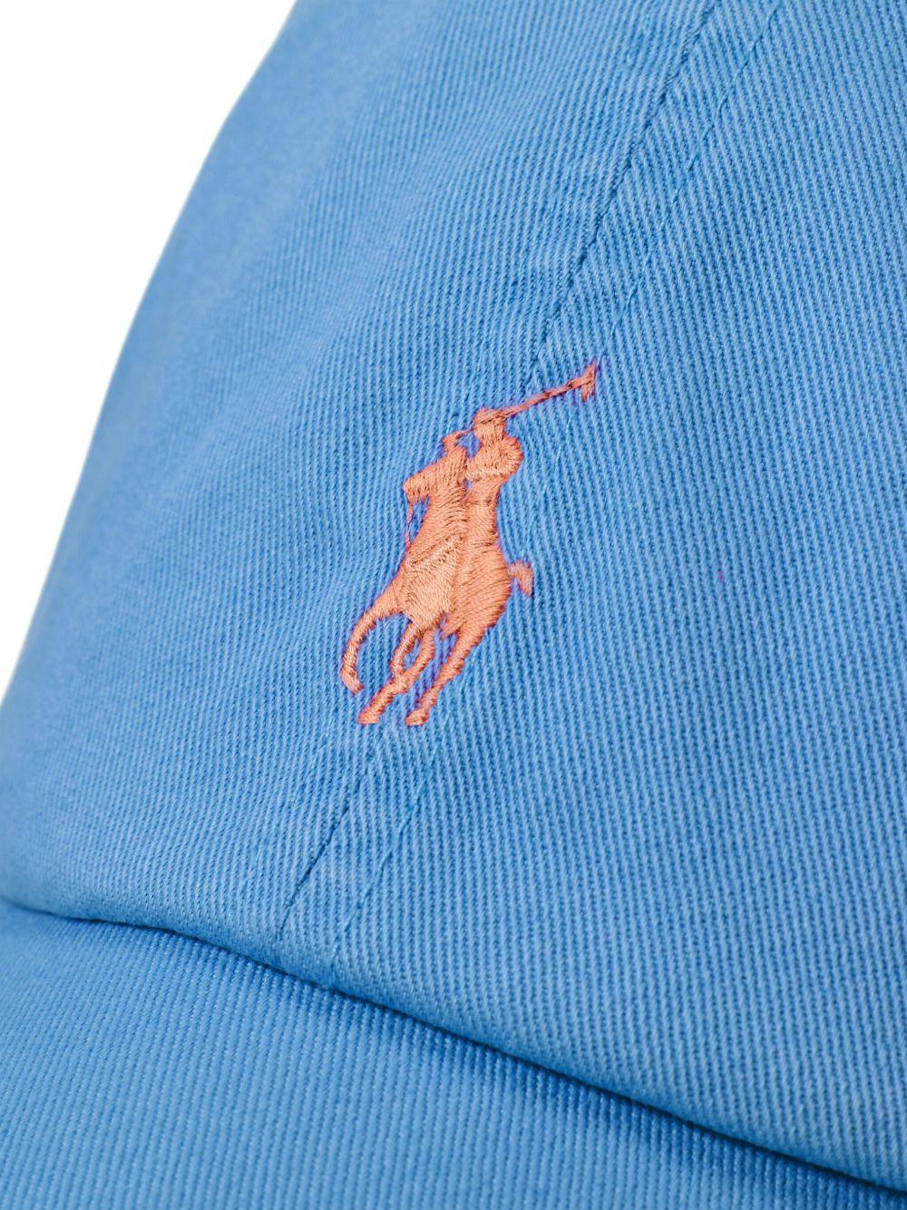 Logo-embroidered cotton cap<BR/><BR/><BR/> 710667709 141BLUE ORBIT POLO RALPH LAUREN