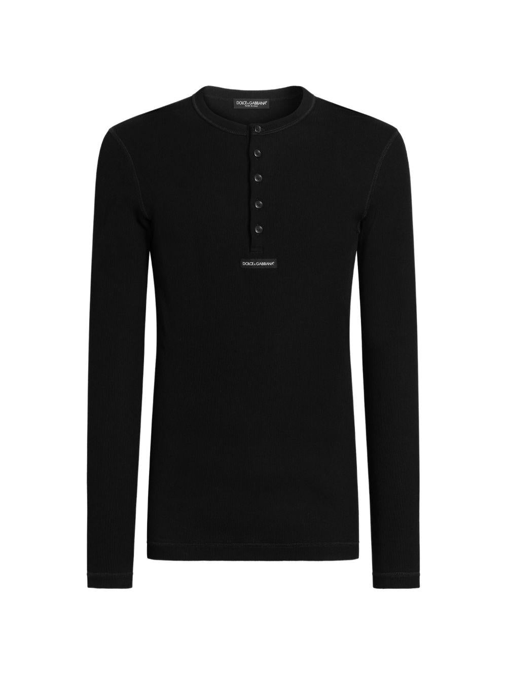 Serafino jersey t-shirt with logo G8SC4T G7P3IN0000 DOLCE & GABBANA