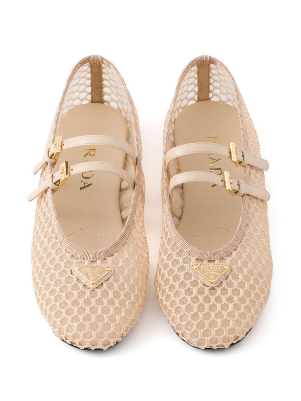 Mesh ballet flats<BR/><BR/><BR/> 1F915N 099F0485 PRADA