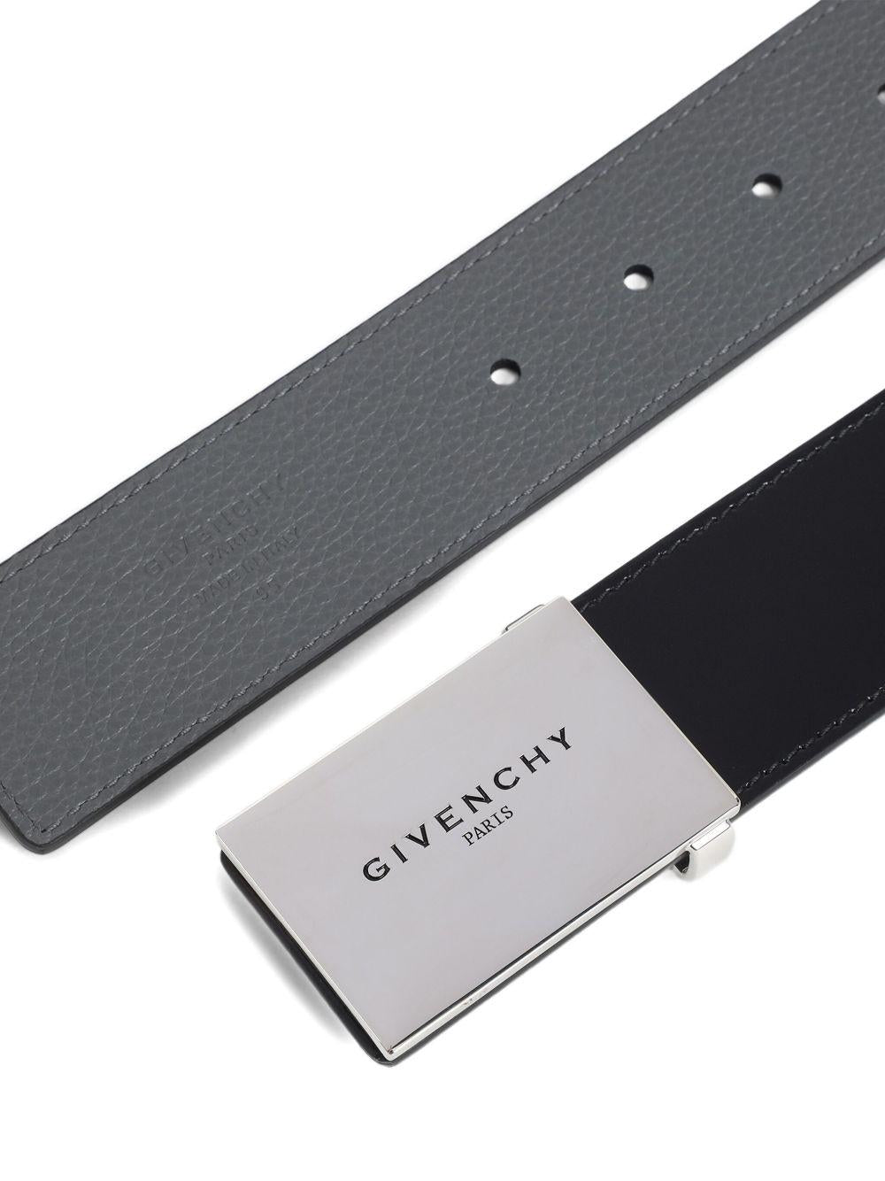 Label reversible belt in leather BK407NK21Q 002 GIVENCHY