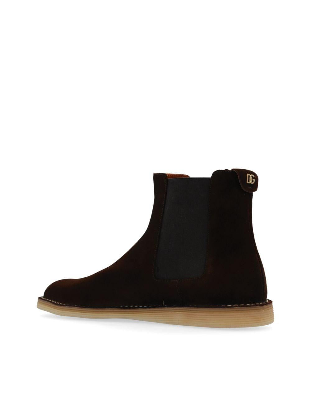 Suede Chelsea boots<BR/><BR/><BR/> A70151 AT44180081 DOLCE & GABBANA
