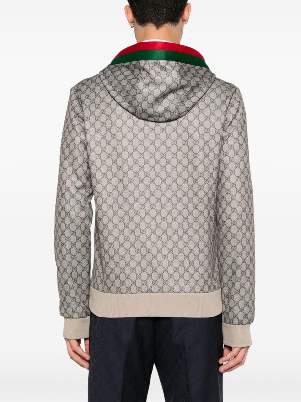 Web jersey hooded jacket<BR/><BR/><BR/> 795071 XJGRV2270 GUCCI