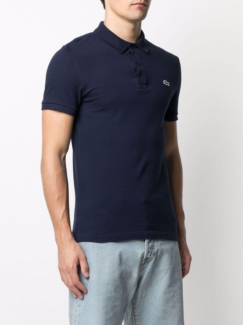 Logo patch slim fit polo shirt<BR/><BR/><BR/> PH4012 166 LACOSTE