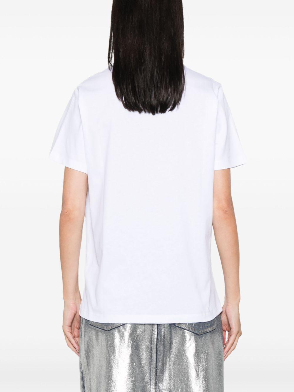 Leopard jersey T-shirt T4124 943 GANNI