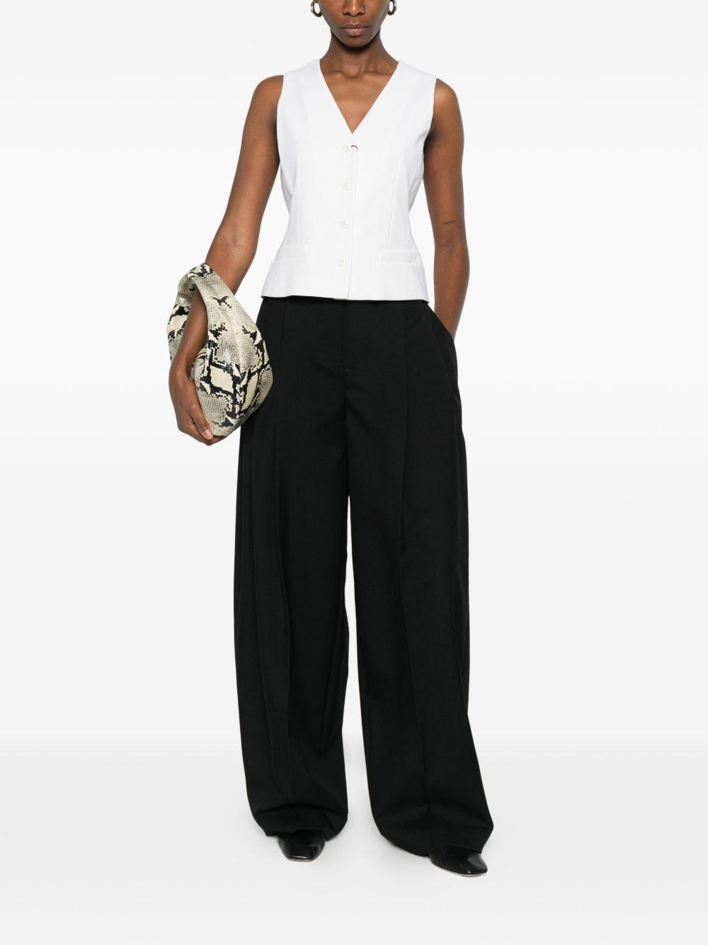 Wool crepe gilet 2616151011 MSTMADIA010 MAX MARA STUDIO