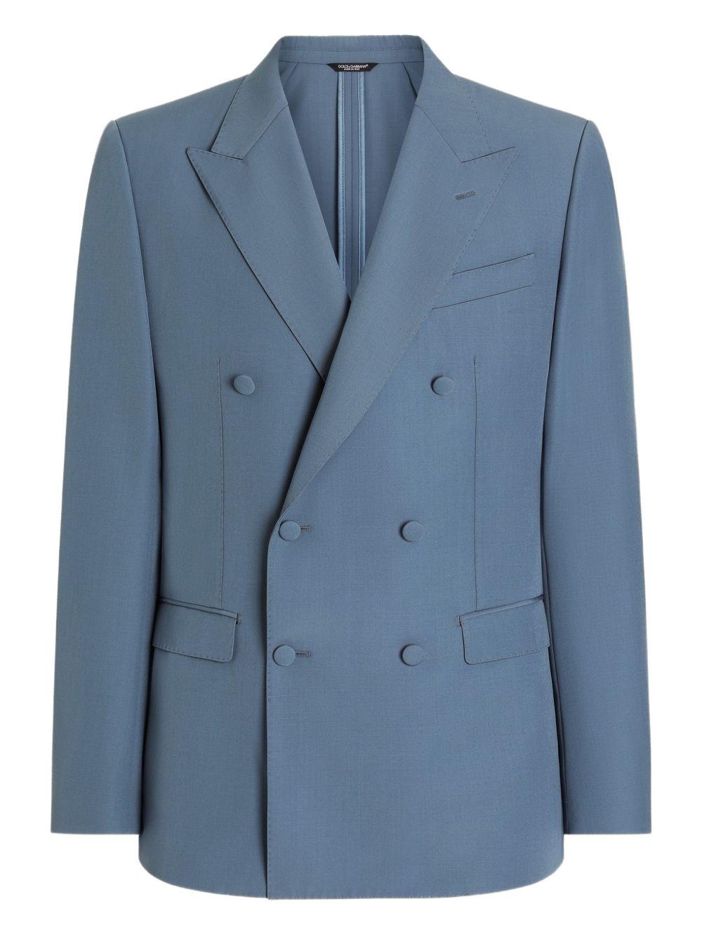 Double-breasted wool poplin jacket G2NW1T HU2BNB0068 DOLCE & GABBANA