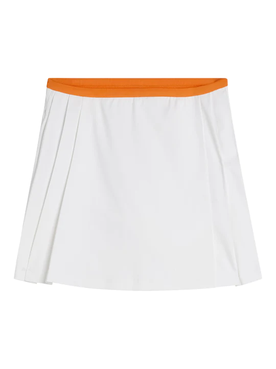 White/ orange Sierra pleat skirt GWSD07828 0000 J.LINDERBERG