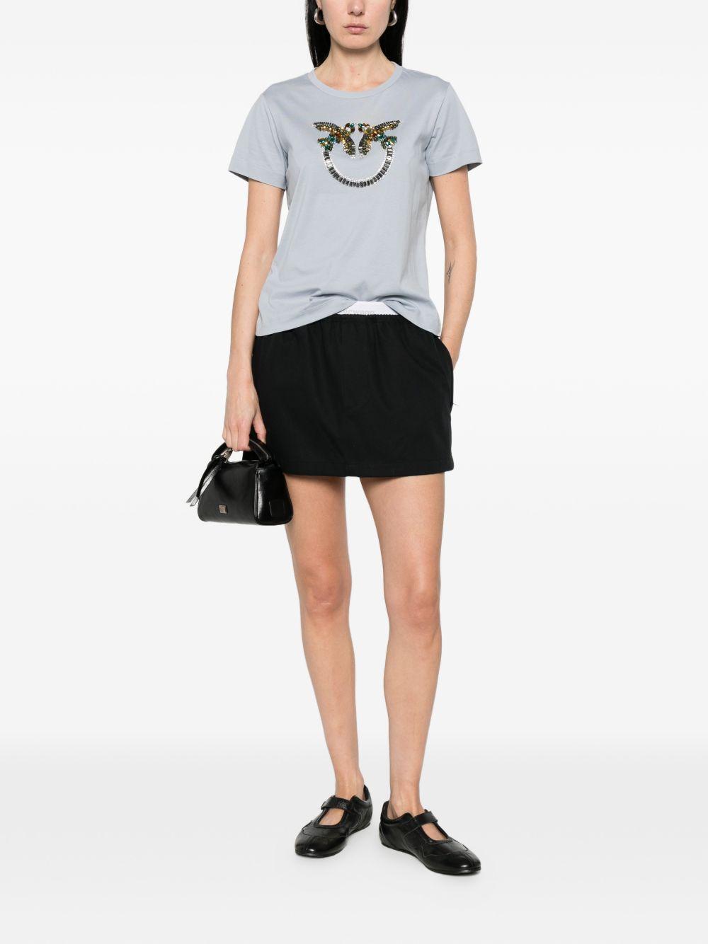 quentin logo t-shirt 100535 A33FE87 PINKO