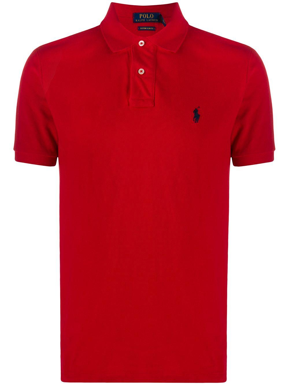 Polo con ricamo<BR/><BR/><BR/> 710666998003 RL2000 RED POLO RALPH LAUREN