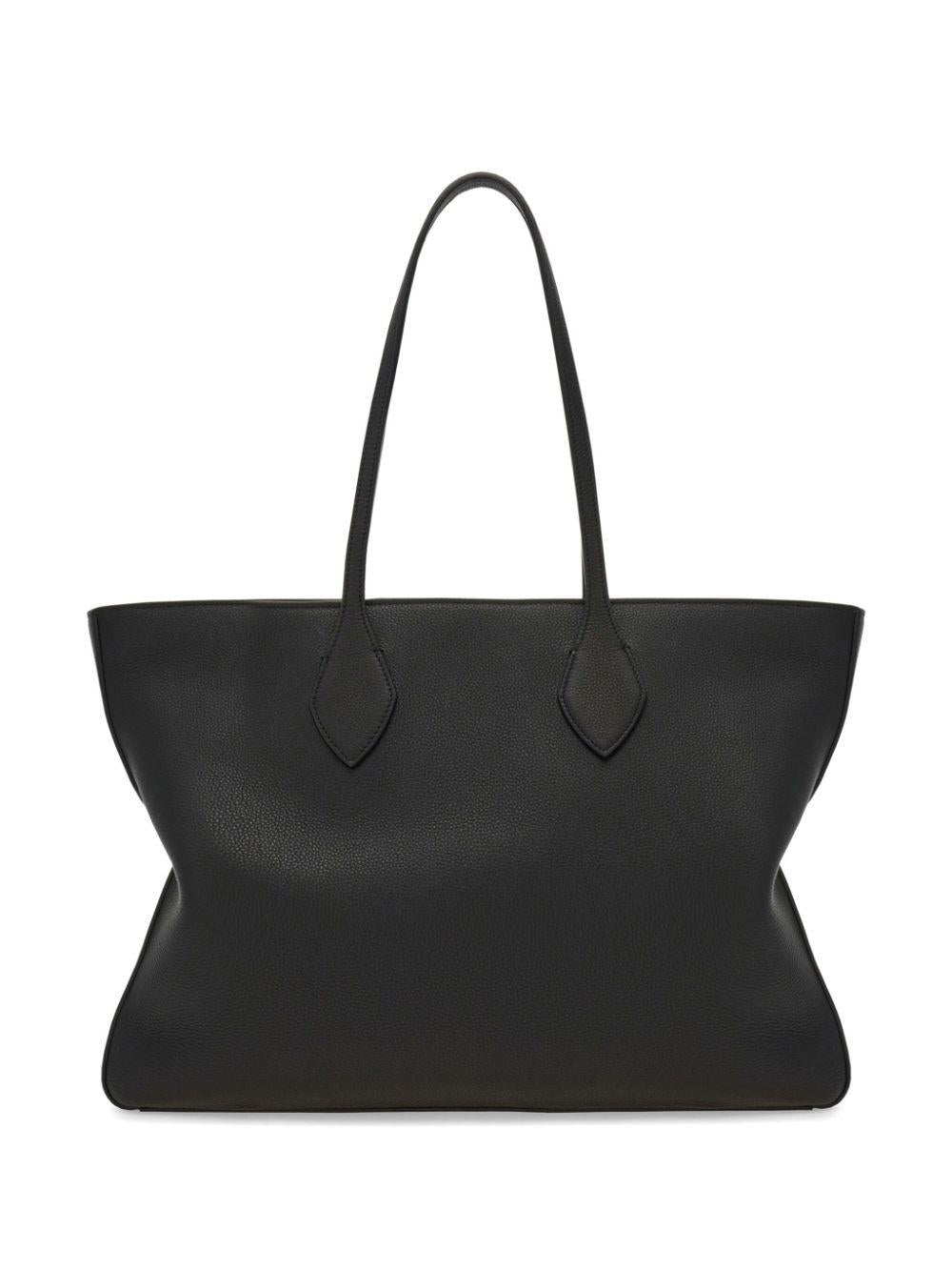 Leather tote bag<BR/><BR/><BR/> STAR TOTE M 779336NERO FERRAGAMO