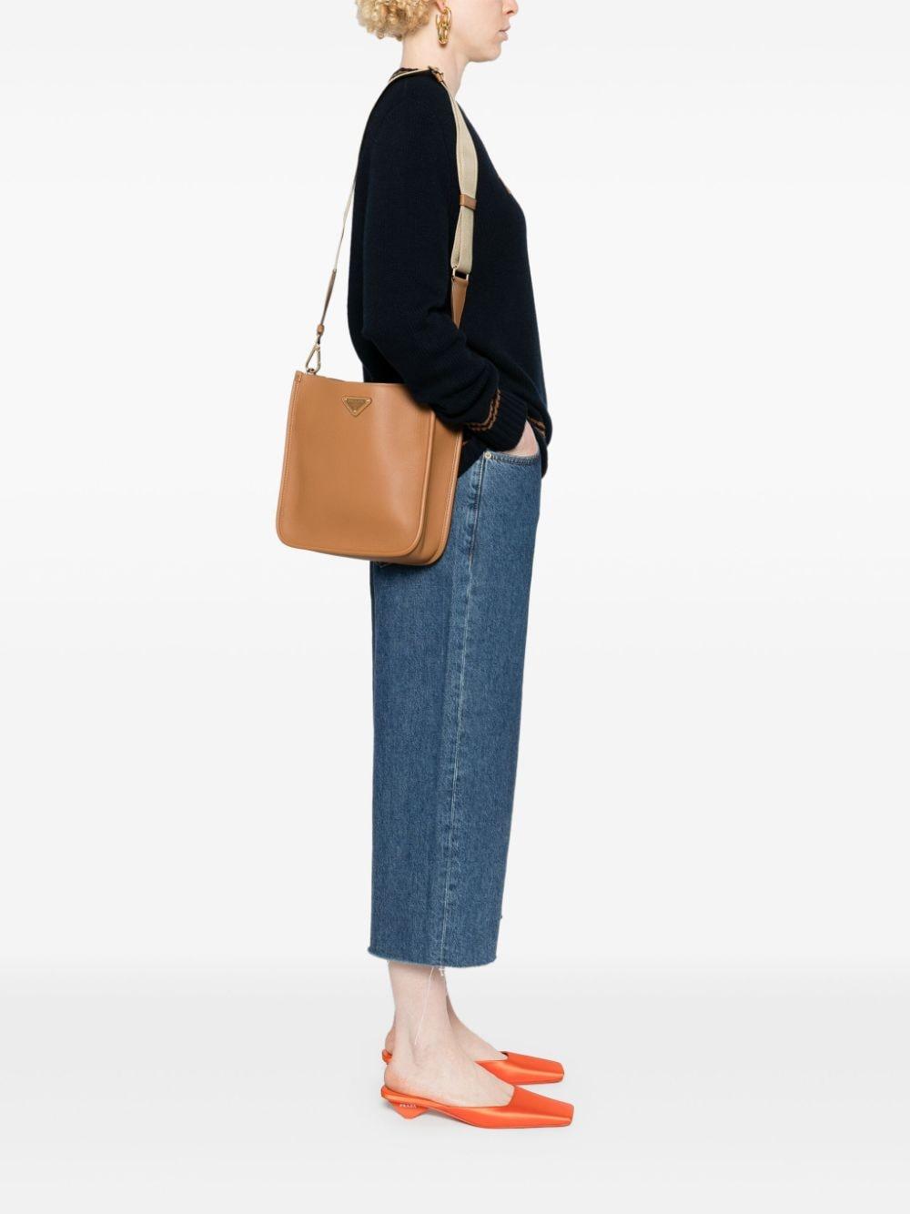 Triangle-logo cross body bag<BR/><BR/><BR/> 1BH219 2CYSF03BH PRADA